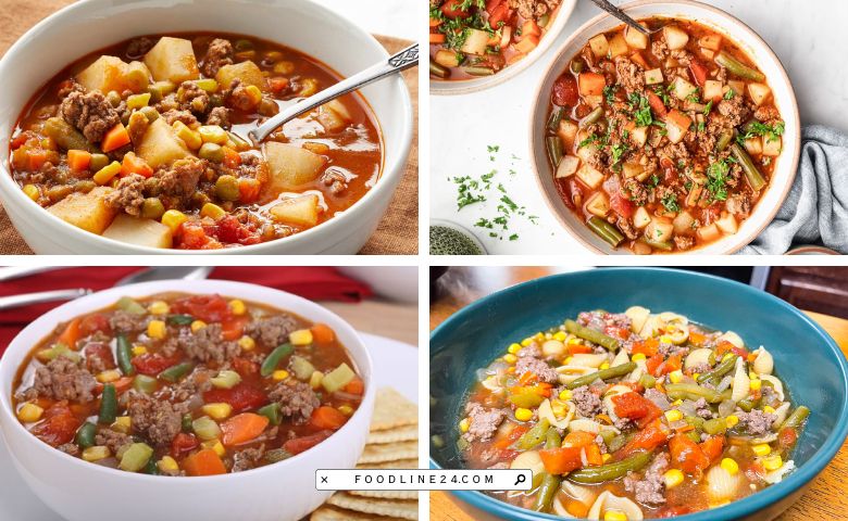 hamburger vegetable soup recipes