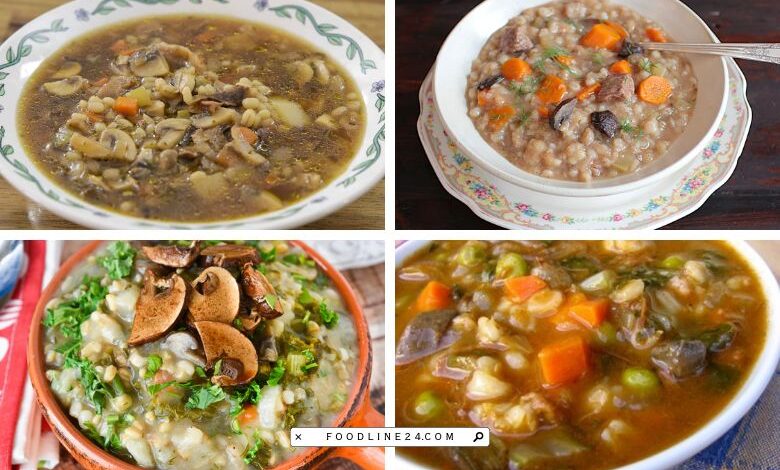 mushroom barley soup recipes